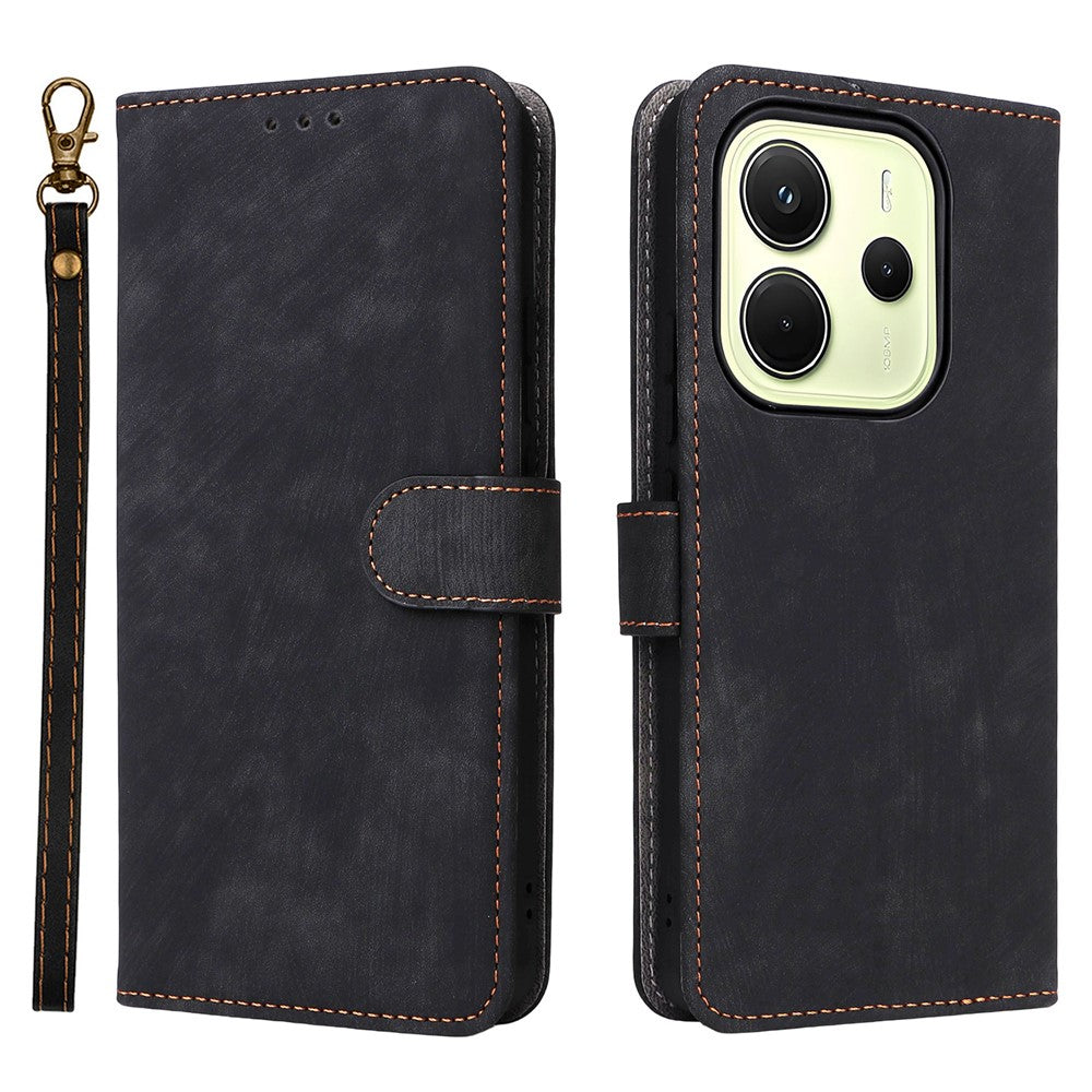 For Xiaomi Redmi Note 14 4G (164.84mm) Case Wallet RFID Blocking PU Leather Cover Viewing Stand
