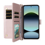 For Xiaomi Redmi Note 14 4G (163.25mm) Wallet Case with Shoulder / Wrist Strap Leather Phone Cover Stand