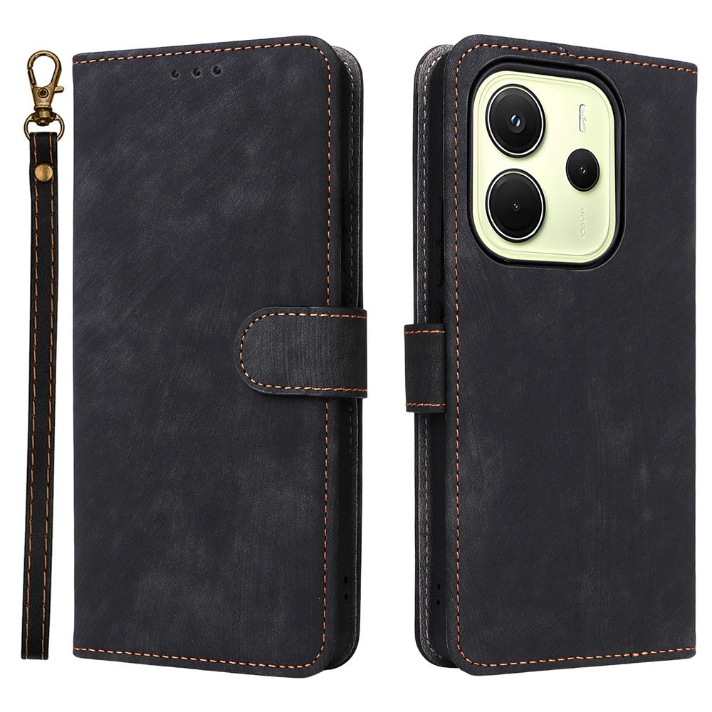 For Xiaomi Redmi Note 14 4G (163.25mm) Case Wallet RFID Blocking PU Leather Cover Viewing Stand