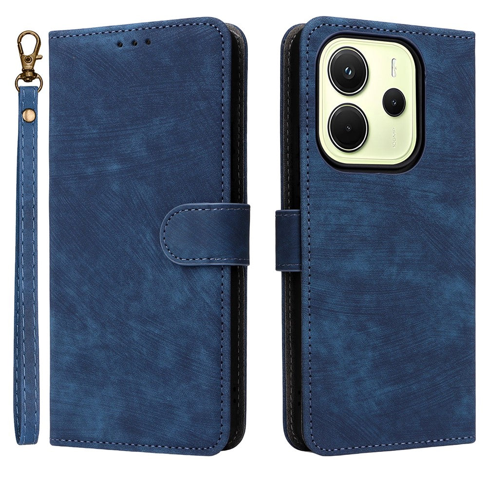 For Xiaomi Redmi Note 14 4G (163.25mm) Case Wallet RFID Blocking PU Leather Cover Viewing Stand
