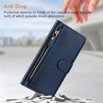 For Xiaomi Redmi Note 14 4G (163.25mm) Case Zipper Pocket Multiple Card Slots Leather Phone Cover
