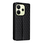 For Xiaomi Redmi Note 14 4G (163.25mm) Case Wallet Rhombus Imprinted Leather Phone Cover