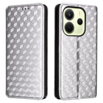 For Xiaomi Redmi Note 14 4G (163.25mm) Case Wallet Rhombus Imprinted Leather Phone Cover