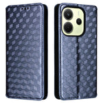 For Xiaomi Redmi Note 14 4G (163.25mm) Case Wallet Rhombus Imprinted Leather Phone Cover