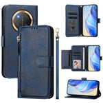 Til Honor Magic7 Lite 5G / X9c 5G / X60 Pro 5G Etui Lynlåslomme Flere Kortlommer Læder Telefoncover