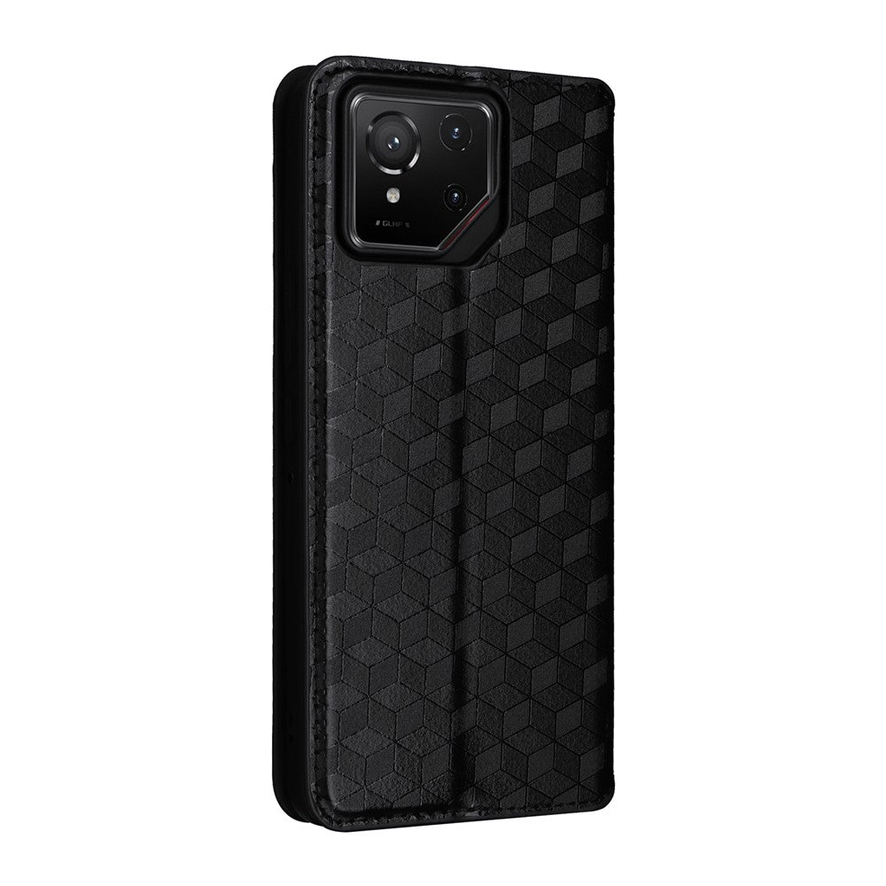 For Asus ROG Phone 9 Pro 5G / Phone 9 5G Case Wallet Rhombus Imprinted Leather Phone Cover