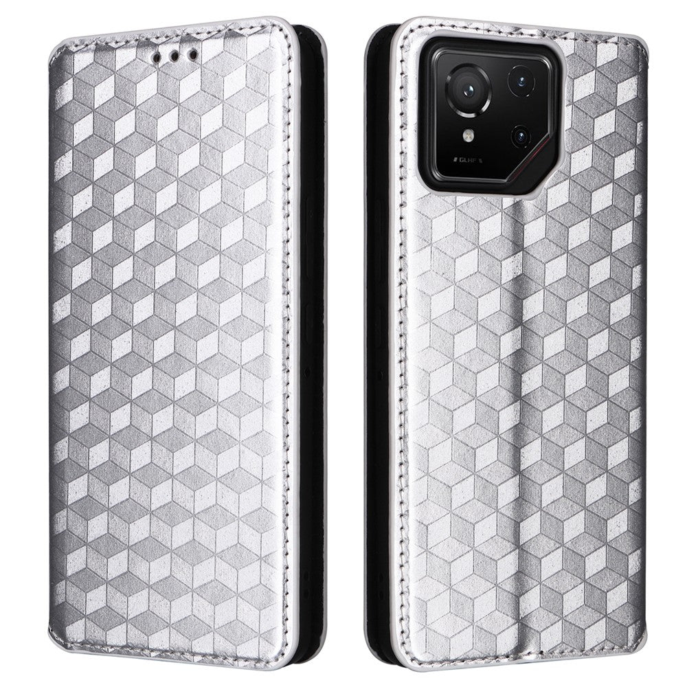 For Asus ROG Phone 9 Pro 5G / Phone 9 5G Case Wallet Rhombus Imprinted Leather Phone Cover