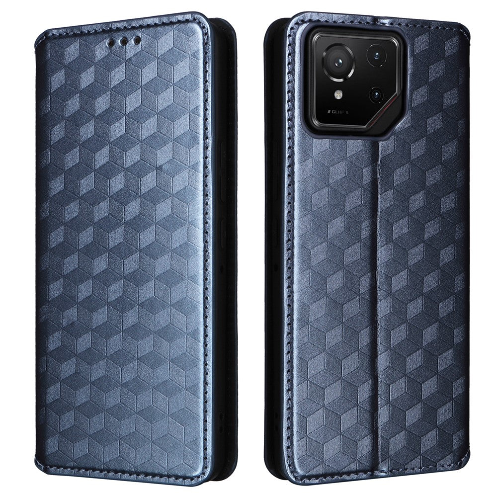 For Asus ROG Phone 9 Pro 5G / Phone 9 5G Case Wallet Rhombus Imprinted Leather Phone Cover