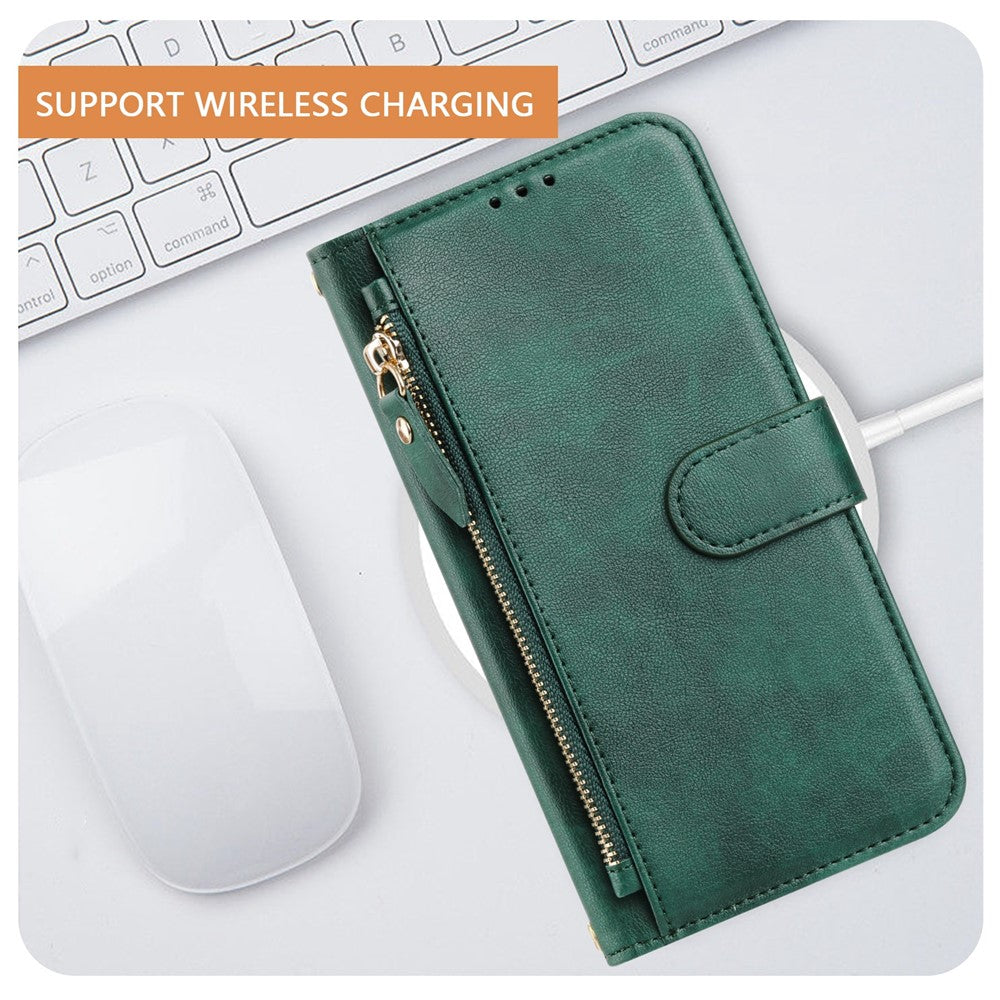 For Xiaomi Poco X7 Pro 5G Case Zipper Pocket Multiple Card Slots Leather Phone Cover