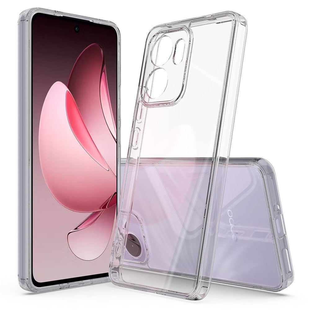 Oppo Reno13 F 5G (Reno 13 FS 5G) / 4G Genomskinligt mobilskal TPU + Akryl Stötsäkert mobilbaksida