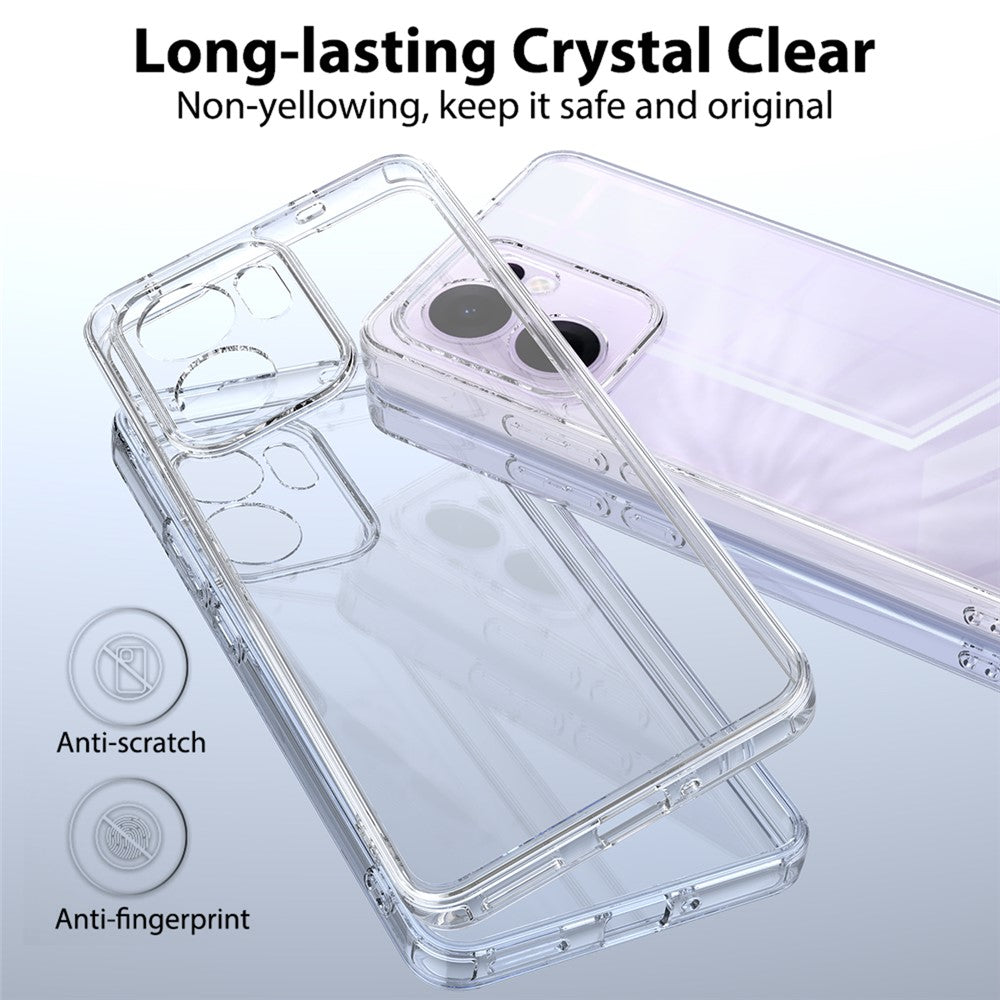 Oppo Reno13 F 5G (Reno 13 FS 5G) / 4G Genomskinligt mobilskal TPU + Akryl Stötsäkert mobilbaksida