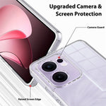 Oppo Reno13 F 5G (Reno 13 FS 5G) / 4G Genomskinligt mobilskal TPU + Akryl Stötsäkert mobilbaksida