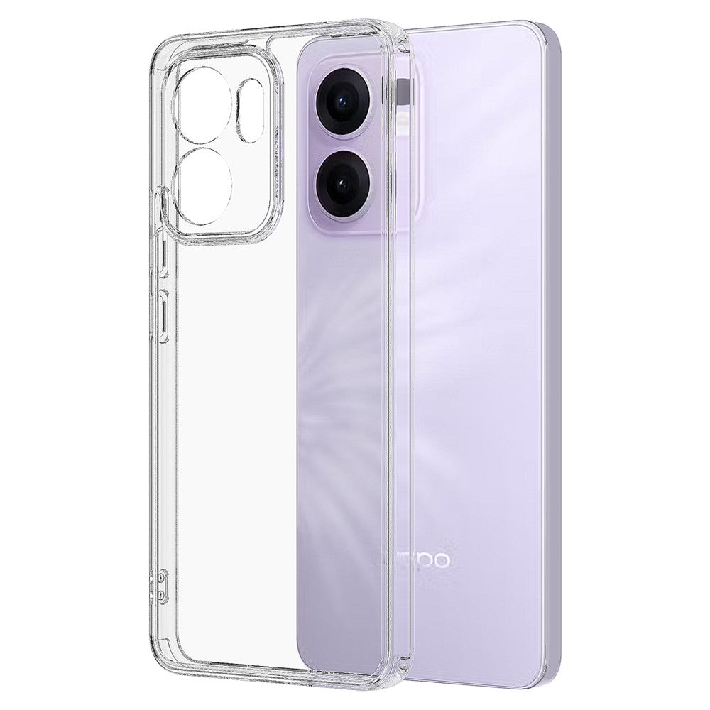 Oppo Reno13 F 5G (Reno 13 FS 5G) / 4G Genomskinligt mobilskal TPU + Akryl Stötsäkert mobilbaksida