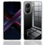For Xiaomi Poco X7 Pro 5G Clear Phone Case TPU+Acrylic Shockproof Phone Back Cover
