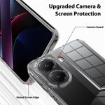 For Xiaomi Poco X7 Pro 5G Clear Phone Case TPU+Acrylic Shockproof Phone Back Cover