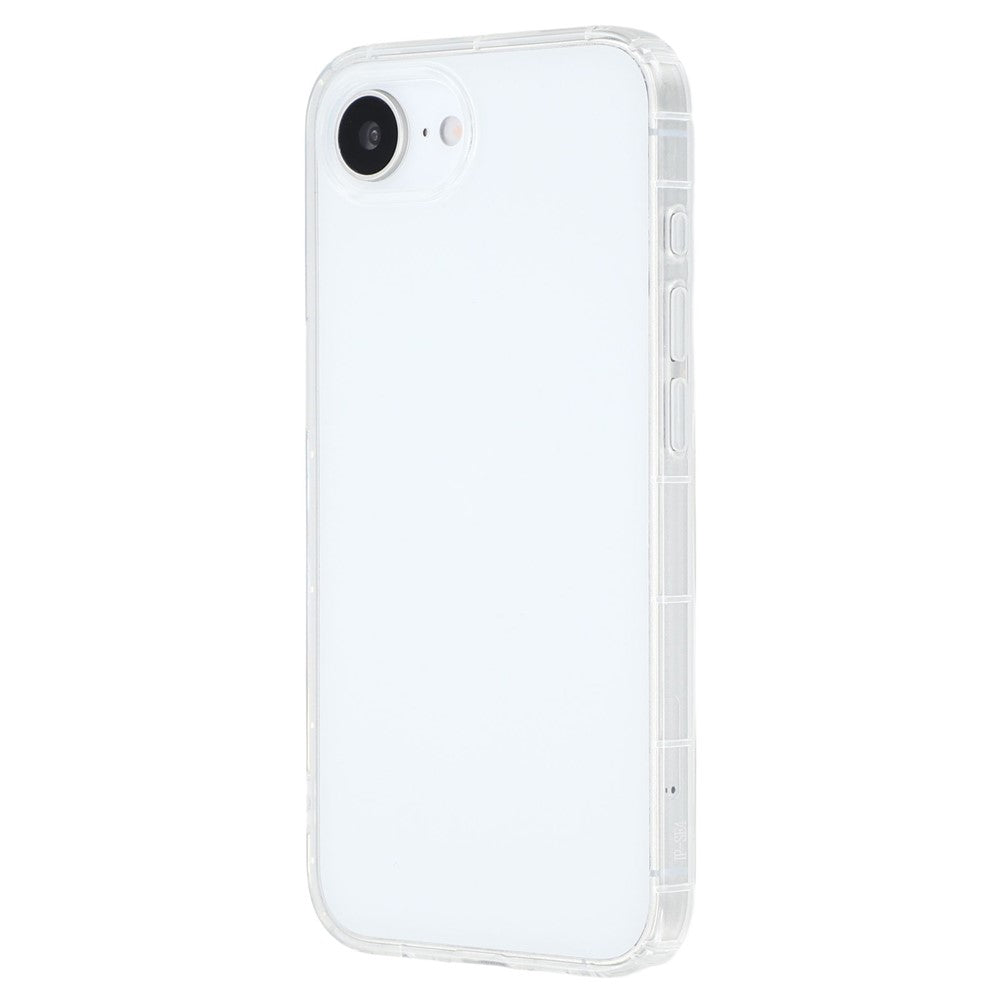 For iPhone 17e / 16e Phone Case Transparent TPU Cover Airbag Protection (Big Rear Lens Hole)