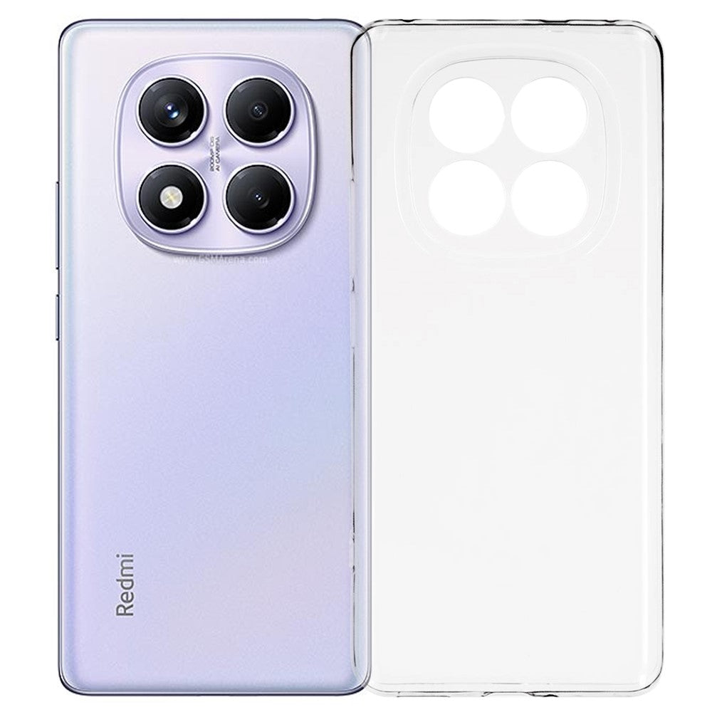 UNITHIN För Xiaomi Redmi Note 14 Pro 4G Skal Ultratunt 0.7mm Klar TPU Anti-fall mobilskal Exakta Utskärningar