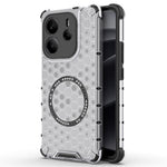 For Xiaomi Redmi Note 14 4G (163.25mm) Magnetic Case Honeycomb Design TPU + PC Phone Cover
