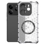For Xiaomi Redmi Note 14 4G (163.25mm) Magnetic Case Honeycomb Design TPU + PC Phone Cover