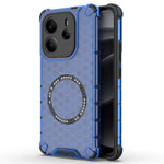 For Xiaomi Redmi Note 14 4G (163.25mm) Magnetic Case Honeycomb Design TPU + PC Phone Cover