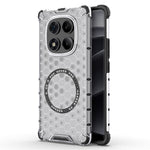 For Xiaomi Redmi Note 14 Pro 4G Magnetic Case Honeycomb Design TPU + PC Phone Cover