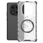 For Xiaomi Redmi Note 14 Pro 4G Magnetic Case Honeycomb Design TPU + PC Phone Cover