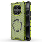 For Xiaomi Redmi Note 14 Pro 4G Magnetic Case Honeycomb Design TPU + PC Phone Cover