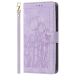 For Xiaomi Redmi Note 14 Pro+ 5G Tulip Leather Case Phone Cover with 5 Card Slots Wallet