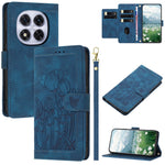 For Xiaomi Redmi Note 14 Pro+ 5G Tulip Leather Case Phone Cover with 5 Card Slots Wallet