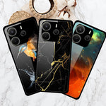 For Xiaomi Redmi Note 14 4G (163.25mm) Case Anti Drop PC + Tempered Glass + TPU Phone Cover Pattern Printing