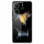 For Xiaomi Redmi Note 14 4G (163.25mm) Case Anti Drop PC + Tempered Glass + TPU Phone Cover Pattern Printing