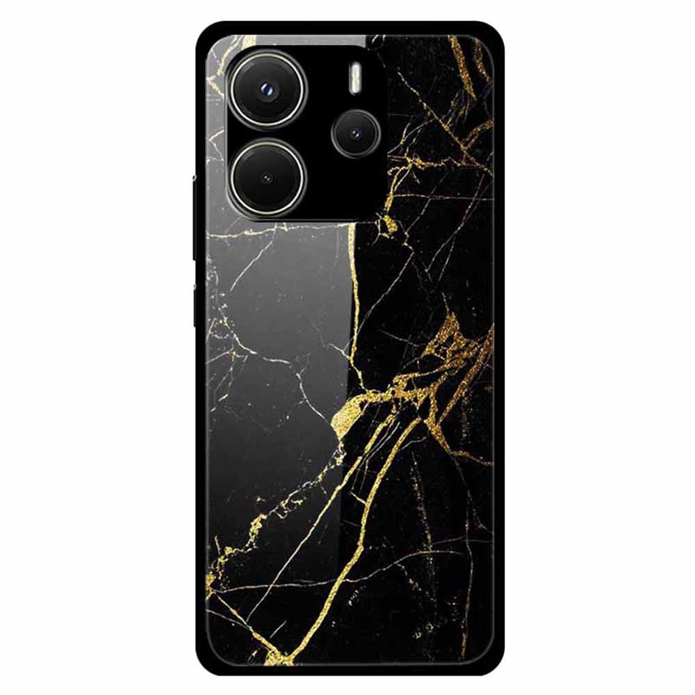 For Xiaomi Redmi Note 14 4G (163.25mm) Case Anti Drop PC + Tempered Glass + TPU Phone Cover Pattern Printing