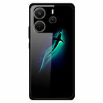 For Xiaomi Redmi Note 14 4G (163.25mm) Case Anti Drop PC + Tempered Glass + TPU Phone Cover Pattern Printing