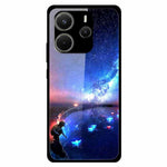 For Xiaomi Redmi Note 14 4G (163.25mm) Case Anti Drop PC + Tempered Glass + TPU Phone Cover Pattern Printing