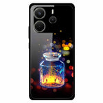 For Xiaomi Redmi Note 14 4G (163.25mm) Case Anti Drop PC + Tempered Glass + TPU Phone Cover Pattern Printing