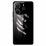For Xiaomi Redmi Note 14 4G (163.25mm) Case Anti Drop PC + Tempered Glass + TPU Phone Cover Pattern Printing