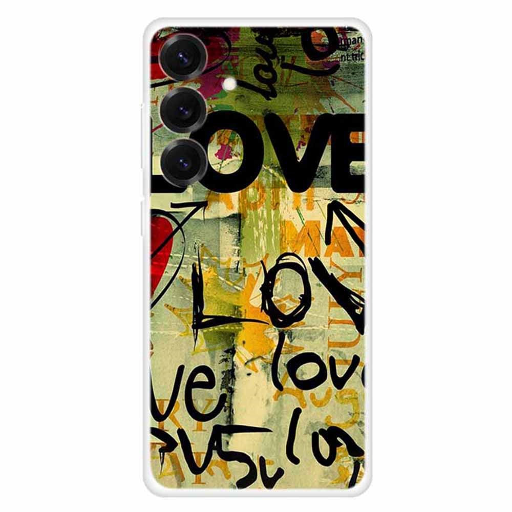 For Samsung Galaxy S25+ Case TPU Pattern Printed Shockproof Phone Cover