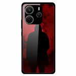 For Xiaomi Redmi Note 14 4G (163.25mm) Case Stylish Pattern PC+TPU+Tempered Glass Cell Phone Cover