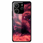 For Xiaomi Redmi Note 14 4G (163.25mm) Case Stylish Pattern PC+TPU+Tempered Glass Cell Phone Cover