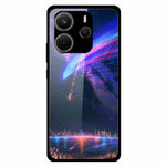 For Xiaomi Redmi Note 14 4G (163.25mm) Case Pattern Printed Tempered Glass Phone Cover