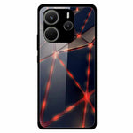 For Xiaomi Redmi Note 14 4G (163.25mm) Case Pattern Printed Tempered Glass Phone Cover