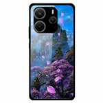 For Xiaomi Redmi Note 14 4G (163.25mm) Case Pattern Printed Tempered Glass Phone Cover