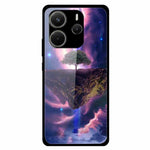 For Xiaomi Redmi Note 14 4G (163.25mm) Case Anti-Scratch Tempered Glass Pattern Phone Cover