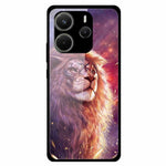 For Xiaomi Redmi Note 14 4G (163.25mm) Case Anti-Scratch Tempered Glass Pattern Phone Cover