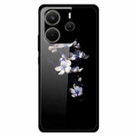 For Xiaomi Redmi Note 14 4G (163.25mm) Case Anti-Scratch Tempered Glass Pattern Phone Cover