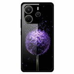 For Xiaomi Redmi Note 14 4G (163.25mm) Case Anti-Scratch Tempered Glass Pattern Phone Cover