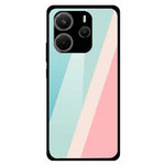 For Xiaomi Redmi Note 14 4G (163.25mm) Case Pattern Print Tempered Glass + TPU Phone Back Cover