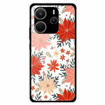 For Xiaomi Redmi Note 14 4G (163.25mm) Case Pattern Print Tempered Glass + TPU Phone Back Cover