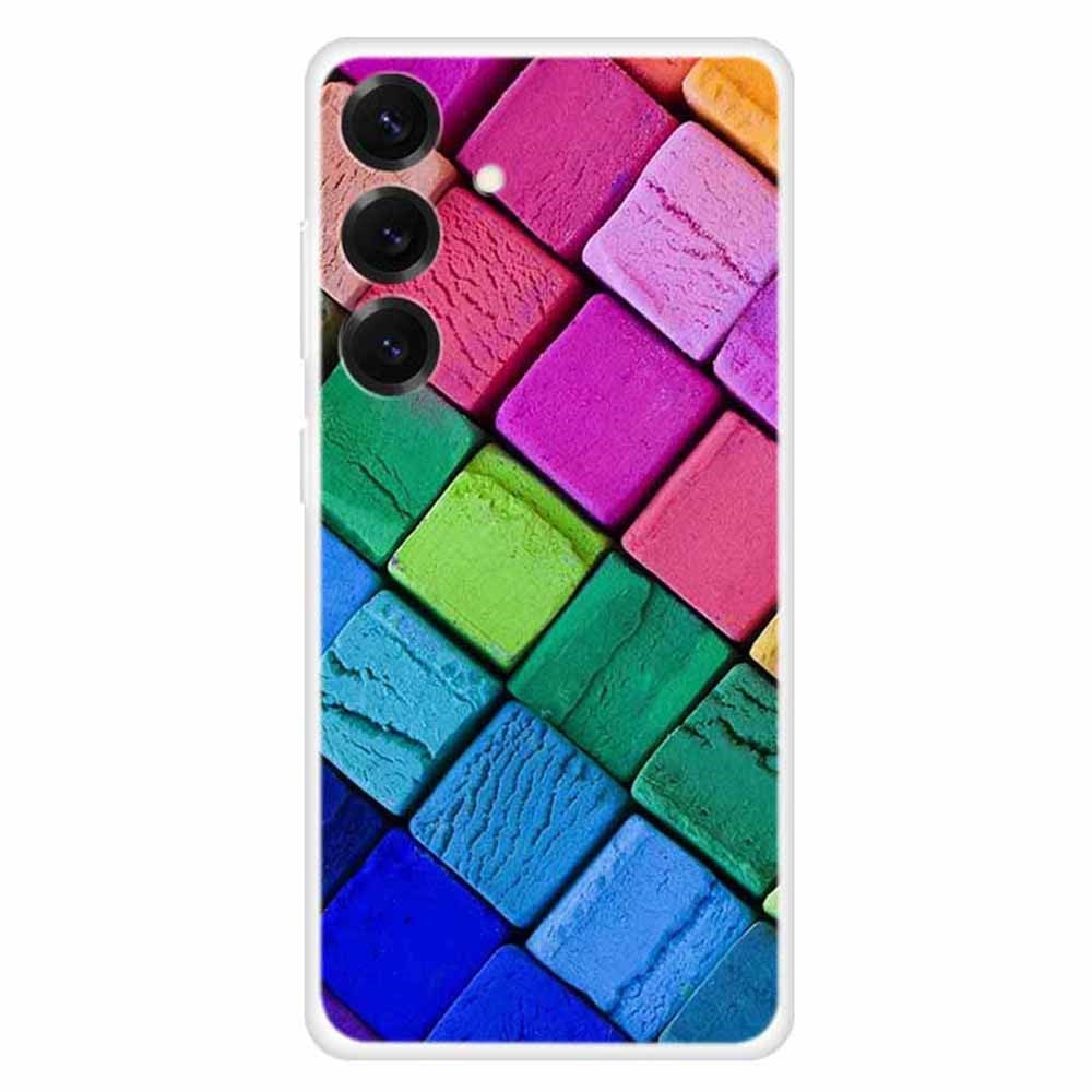 Til Samsung Galaxy S25+ Cover TPU Mønsterprint Anti-fald Telefoncover