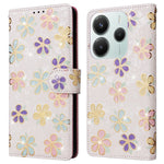 For Xiaomi Redmi Note 14 5G Case RFID Blocking Flower Leather Phone Cover